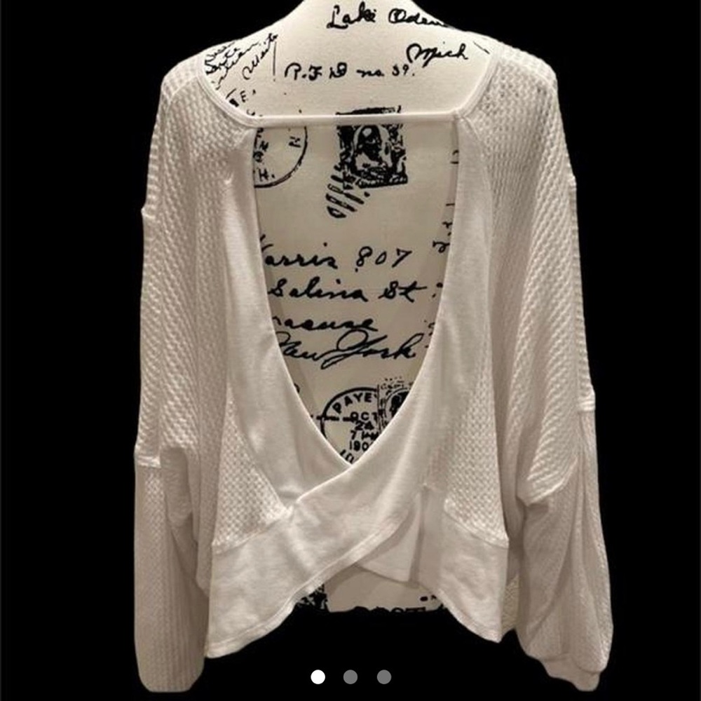 Open back lounge blouse